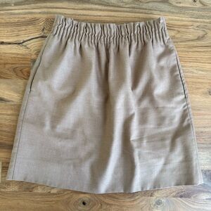 J. Crew Tan Wool Sidewalk Mini Skirt